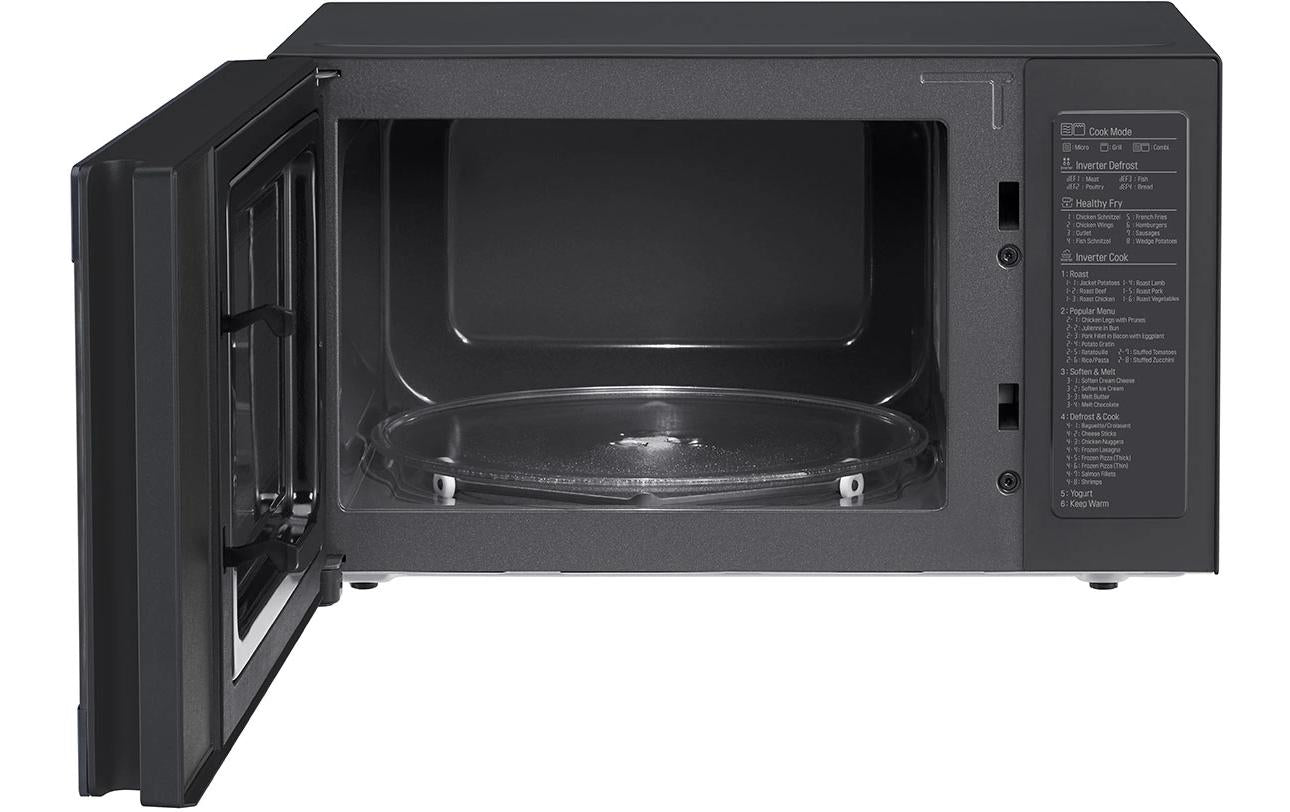 LG Grill-Mikrowelle MH6565CPBW – 25 l, Grill & Inverter, 1000 W – Schwarz