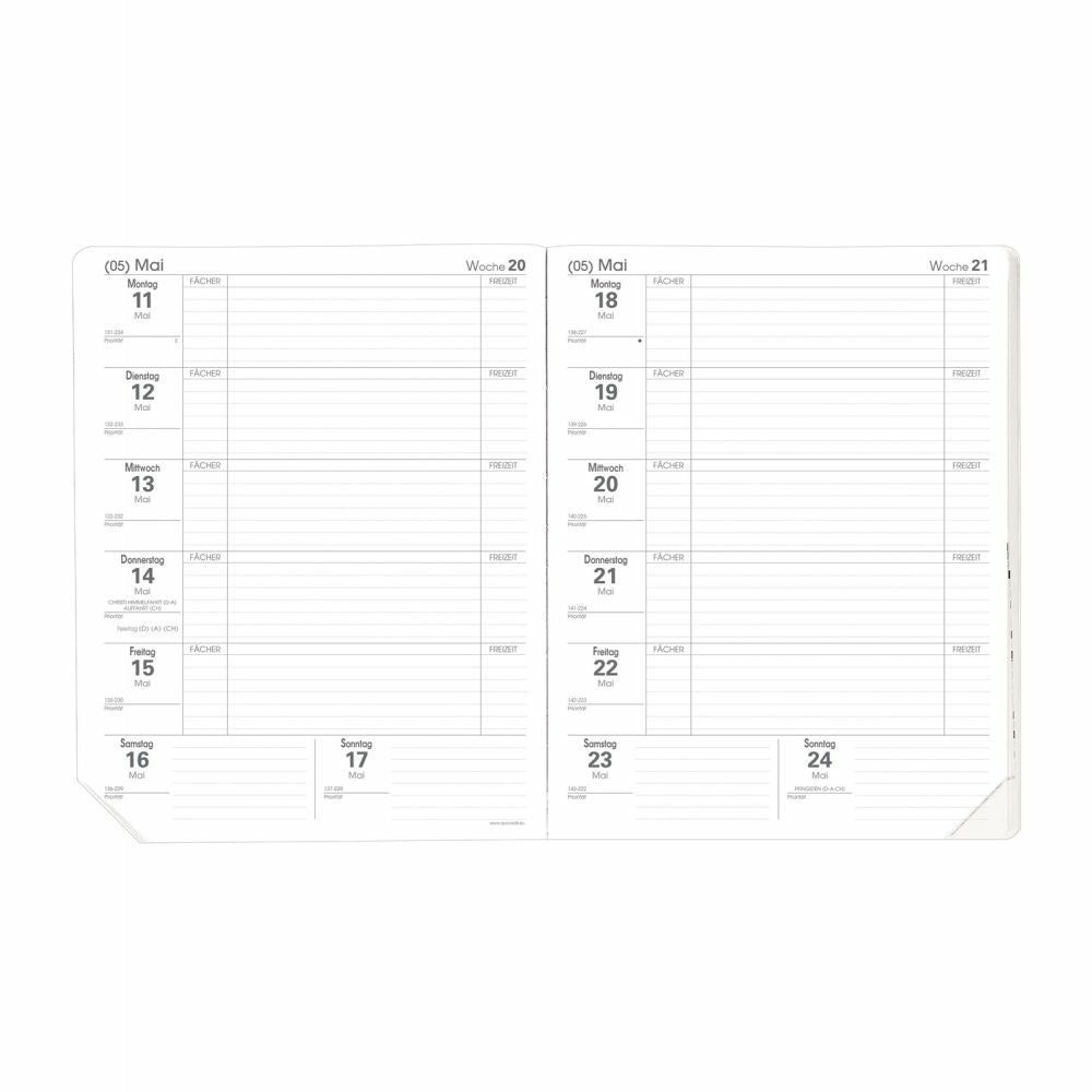 Quo Vadis Der Magister Impala – Wochenagenda 2026/27, 1 Woche/1 Seite, 21 × 27 cm, schwarz