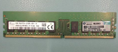 HPE 823170-001 – DDR4 DIMM – 8 GB, 2'133 MHz, 288-polig, CL15, Unbuffered