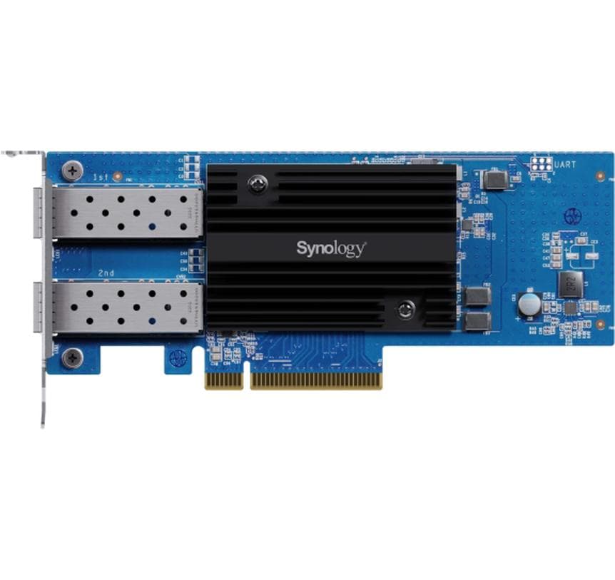 Synology E25G30-F2 25GbE-Karte – PCIe 3.0, 2× SFP28, für Synology FS6400, HD6500, DS3622xs+ und andere