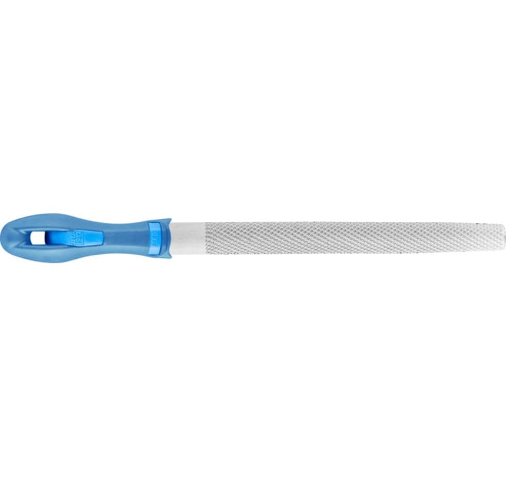 PFERD Werkstattfeile Halbrund-Spitz – 250 mm, Hieb 2, mit Heft – für Holz