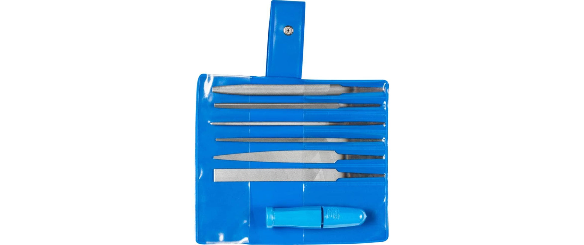 PFERD Schlüsselfeilen-Set – 100 mm, Hieb 2 – Blau – 7er-Pack