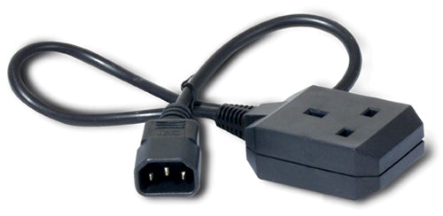 APC Netzkabel – IEC C14 zu UK (Typ G), 0,6 m, 10 A, schwarz