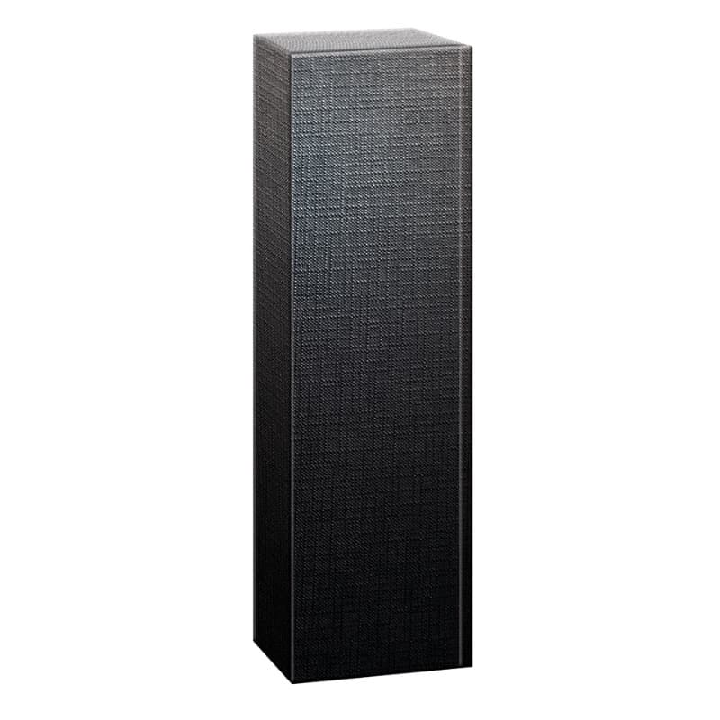 Brieger Flaschentüte Struktura Vita Schwarz – 88 × 380 × 100 mm – für 1 Flasche