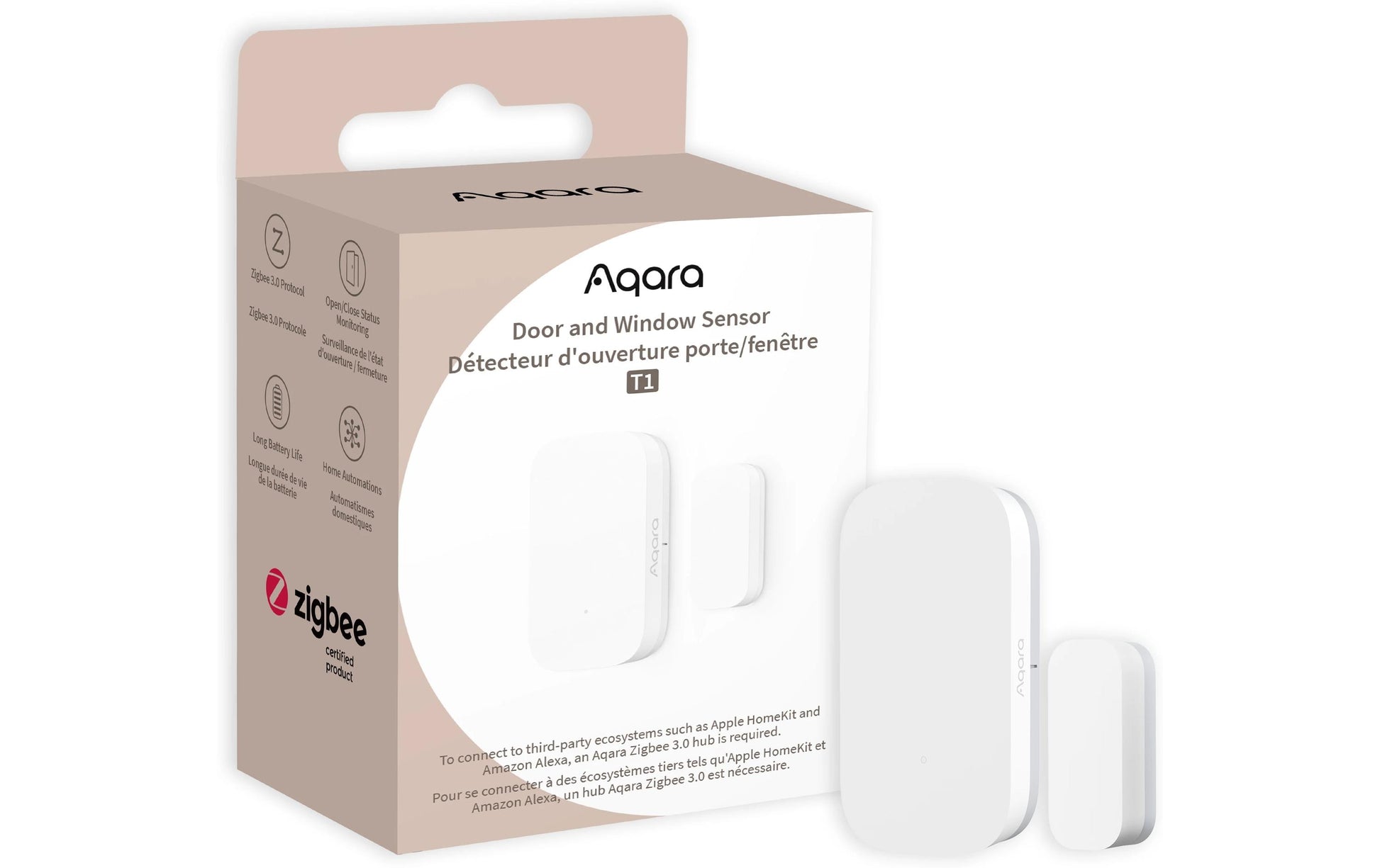 Aqara T1 – Tür-/Fensterkontakt, ZigBee 3.0, CR1632-Batterie