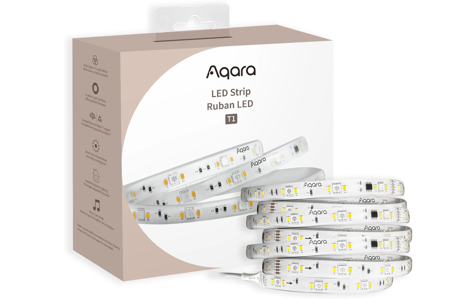 Aqara LED-Strip – 2 m, RGB, IP44, weiss, inkl. Netzteil