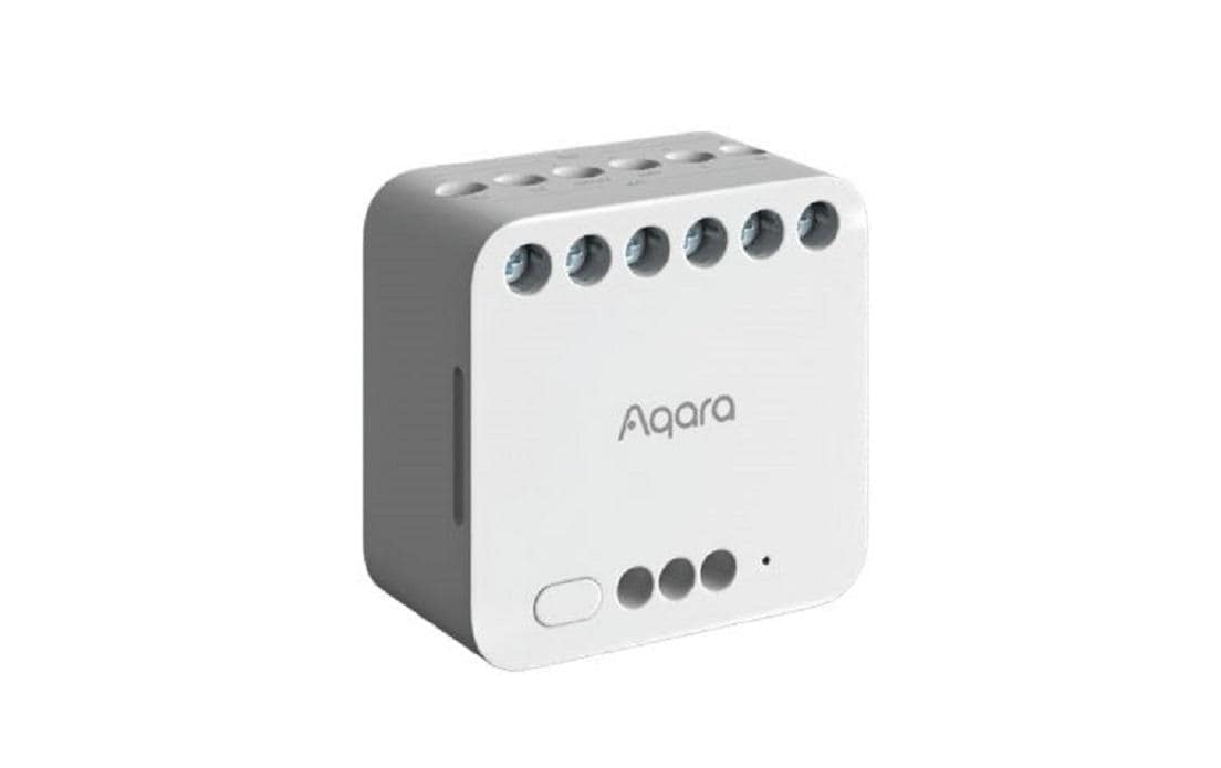 Aqara T2 Dual – Zubehör – 2 Kanäle, Zigbee, 10 A – für Apple HomeKit, Amazon Alexa, Google Assistant