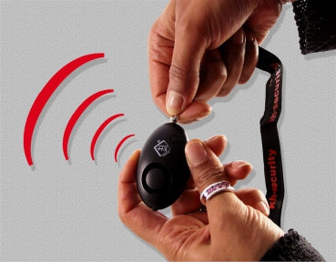KH Security Schlüsselalarm 100103 – LED-Lampe, Blitzlichtalarm, batteriebetrieben – schwarz