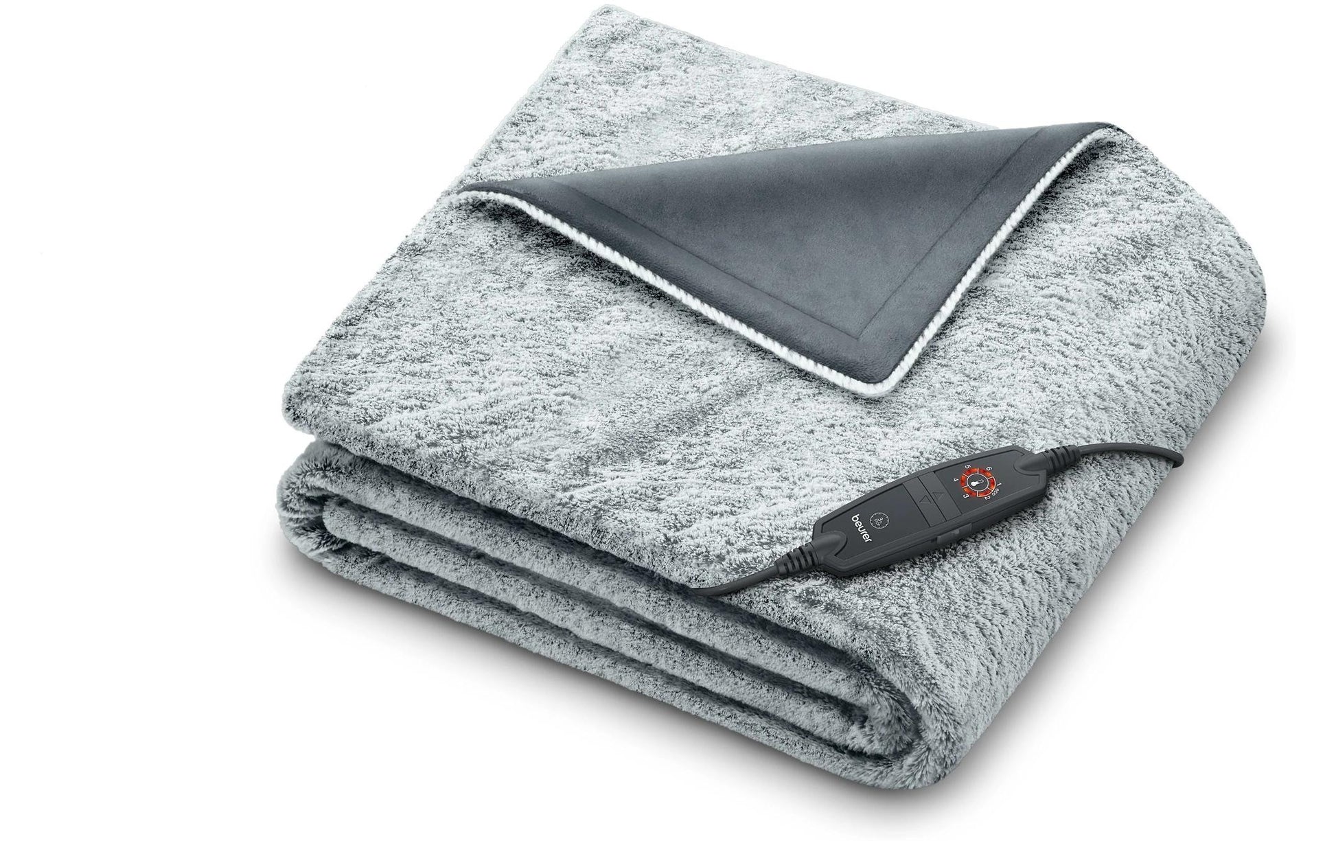Beurer Wohndecke – Mikrofaser, Grau – 130 × 180 cm – OEKO-TEX Standard 100