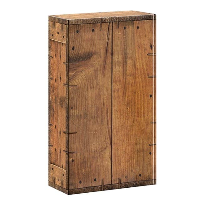 Brieger Geschenkbox Holz – 192 × 93 × 360 mm – für 2 Flaschen – 1 Stk.
