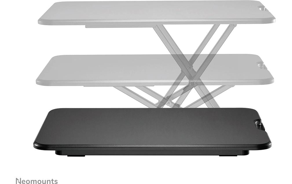 Neomounts Stehtisch – 67 × 47 × 40,5 cm – schwarz – höhenverstellbar