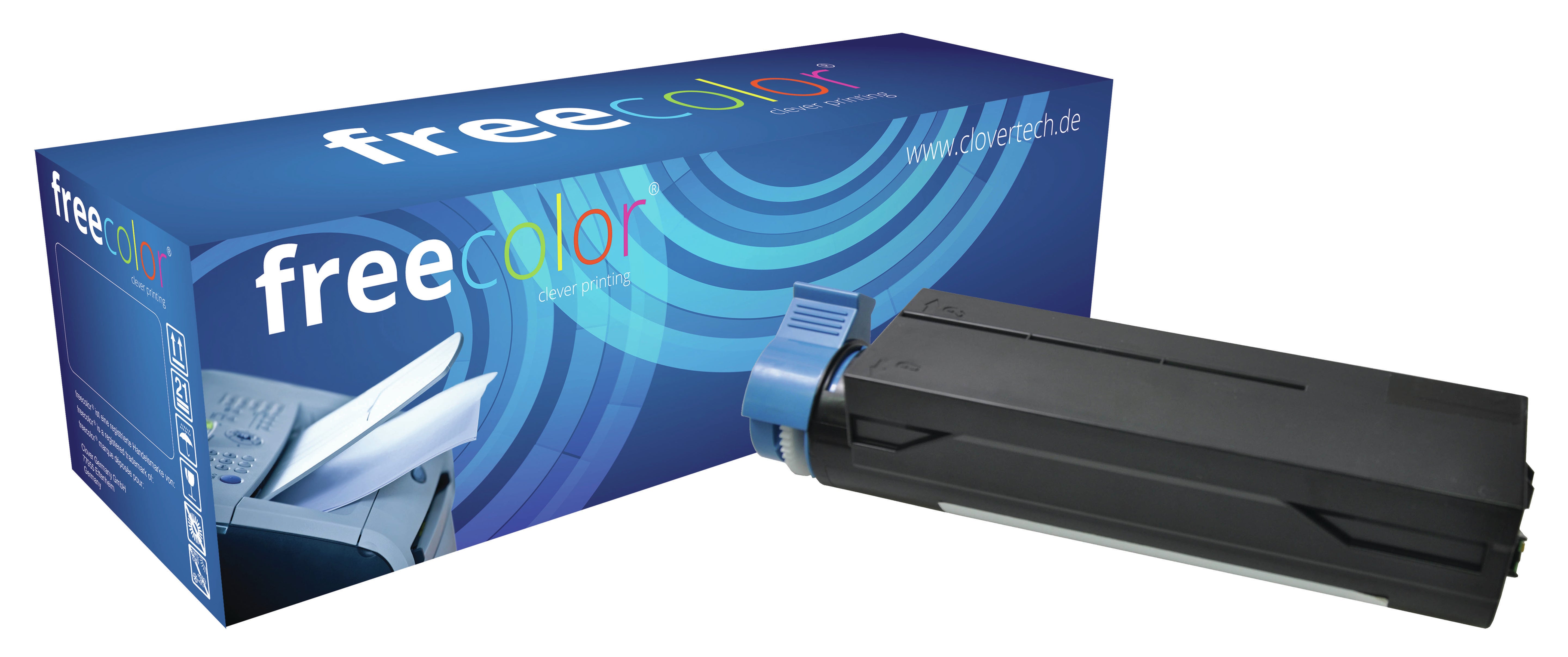Freecolor Free Color – Toner 44574802 – Schwarz, 7000 Seiten – für OKI B431/MB461/MB471 und andere