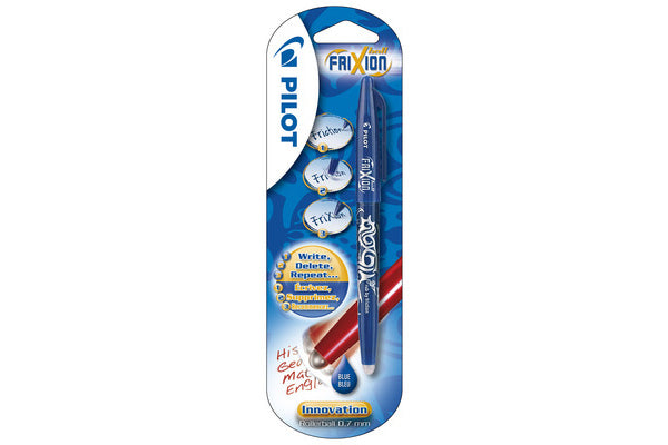 Pilot FriXion Ball – Tintenroller, 0,7 mm, Blau, radierbar, Druckmechanik, Kunststoff