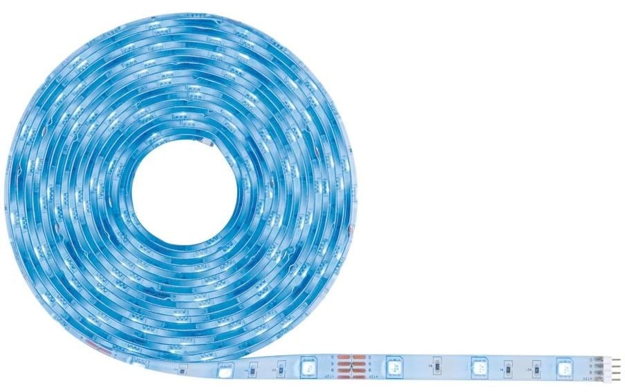 Paulmann LED-Strip SimpLED – Komplettset, 5 m, 450 lm, 20 W, RGB, dimmbar, ZigBee 3.0, weiss, Fernbedienung