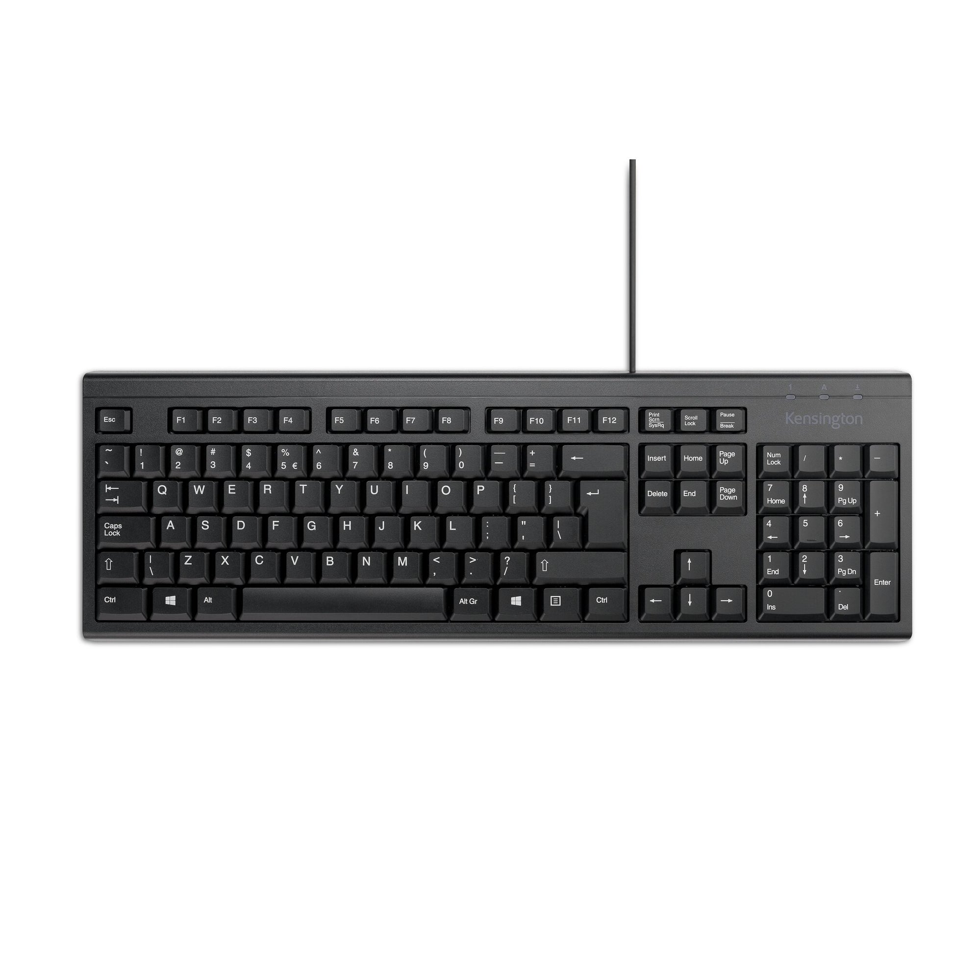 Kensington KB100 EQ – Tastatur – kabelgebunden – schwarz