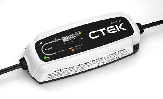 CTEK CT5 Time To Go Ladegerät 12 V 5 A – 20–160 Ah, 5-Stufen, IP65, für Blei (Pb)