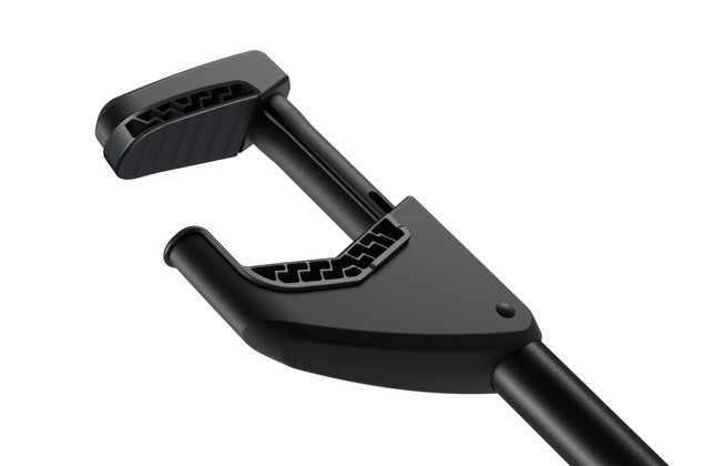 Thule Dach-Fahrradträger ProRide 598 – für SquareBar Evo – bis 20 kg, bis 3" Reifen – schwarz