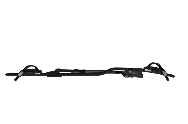 Thule Dach-Fahrradträger ProRide 598 – für SquareBar Evo – bis 20 kg, bis 3" Reifen – schwarz