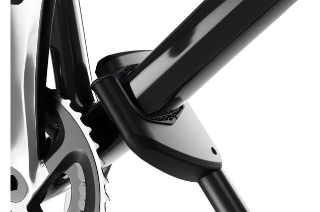 Thule Dach-Fahrradträger ProRide 598 – für SquareBar Evo – bis 20 kg, bis 3" Reifen – schwarz