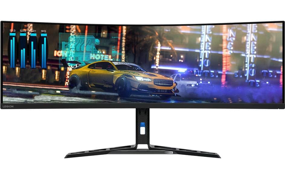 Lenovo Legion R45w-30 – Monitor, 44,5", VA, 170 Hz, 450 cd/m², KVM, USB-C, Gebogen, VESA 100 × 100, Schwarz