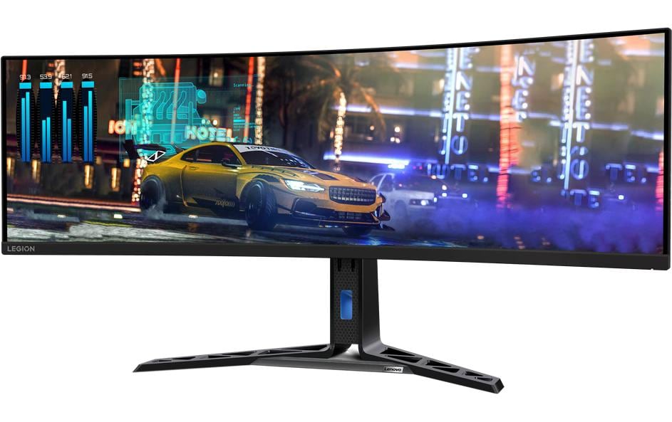 Lenovo Legion R45w-30 – Monitor, 44,5", VA, 170 Hz, 450 cd/m², KVM, USB-C, Gebogen, VESA 100 × 100, Schwarz