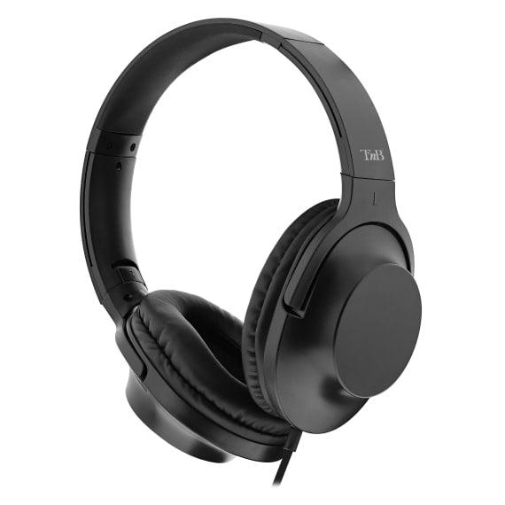 T'nB CSHOME3 On-Ear Kopfhörer – Stereo, Kabel, 3,5 mm Klinke, Schwarz