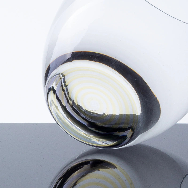 Lunasol Trinkglas – 460 ml, Ø 8,3 cm, H 12,2 cm, Kristallglas, Transparent/Gelb, spülmaschinenfest
