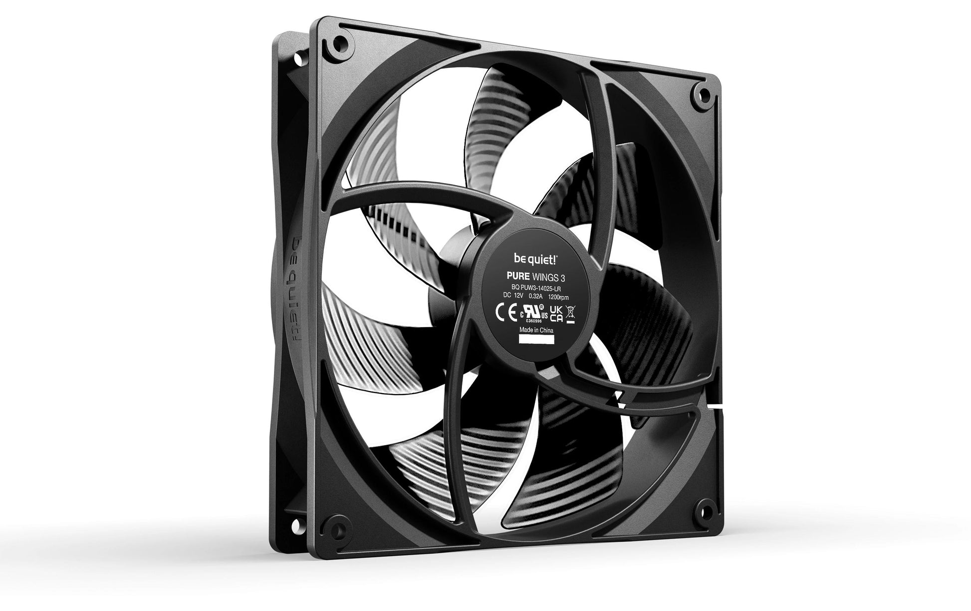 be quiet! be quiet Lüftermodul 140 × 140 × 25 mm, 1200 U/min – Schwarz