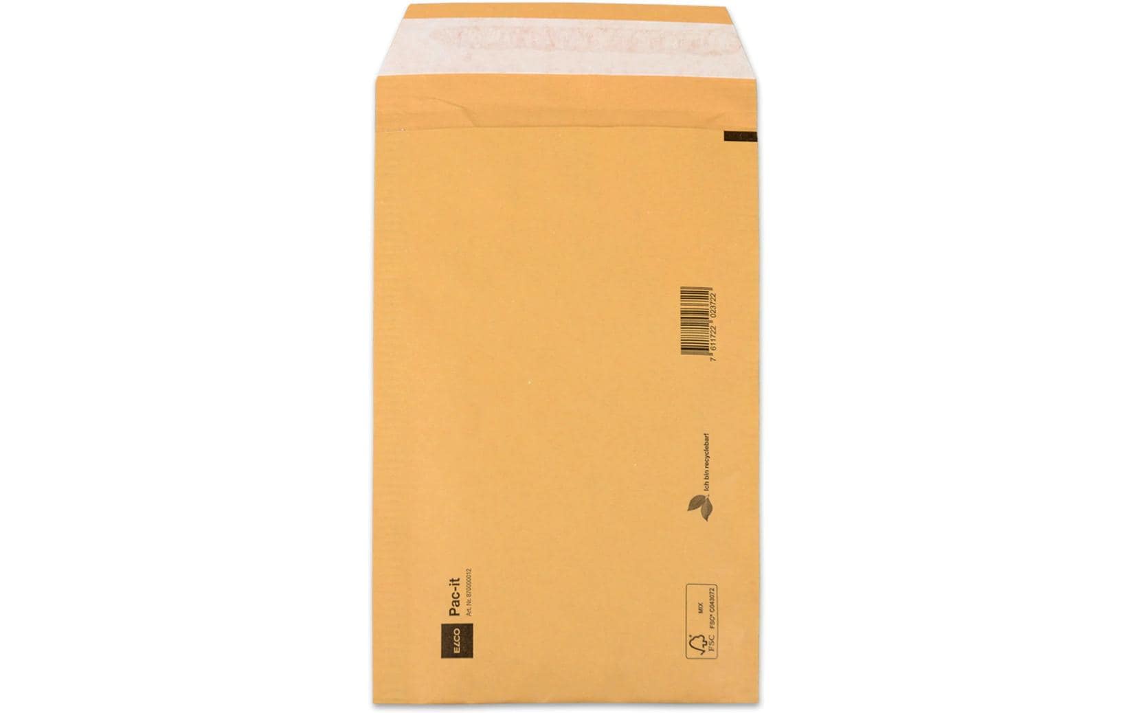 Elco Seitenfaltentasche – 140 × 225 mm, selbstklebend, Papier, braun – 40 Stk.