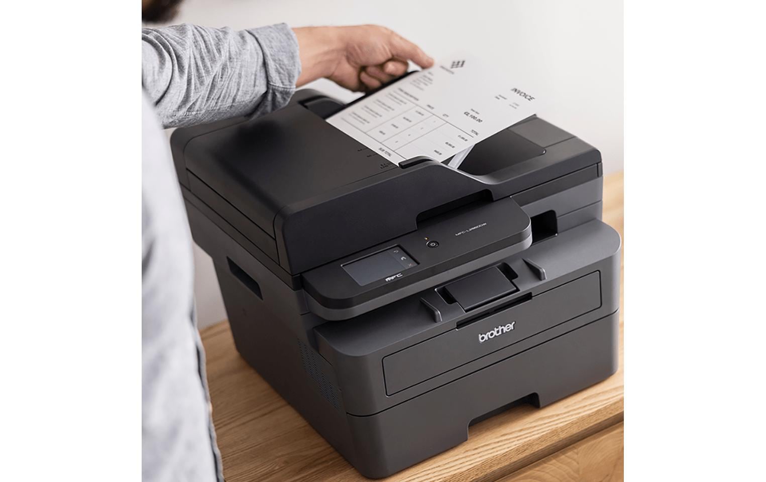 Brother MFC-L2860DW – S/W Laser-MFP A4, 4-in-1 – USB/LAN/WLAN – Duplex, ADF, 50 Blatt ADF – 34 ppm S/W