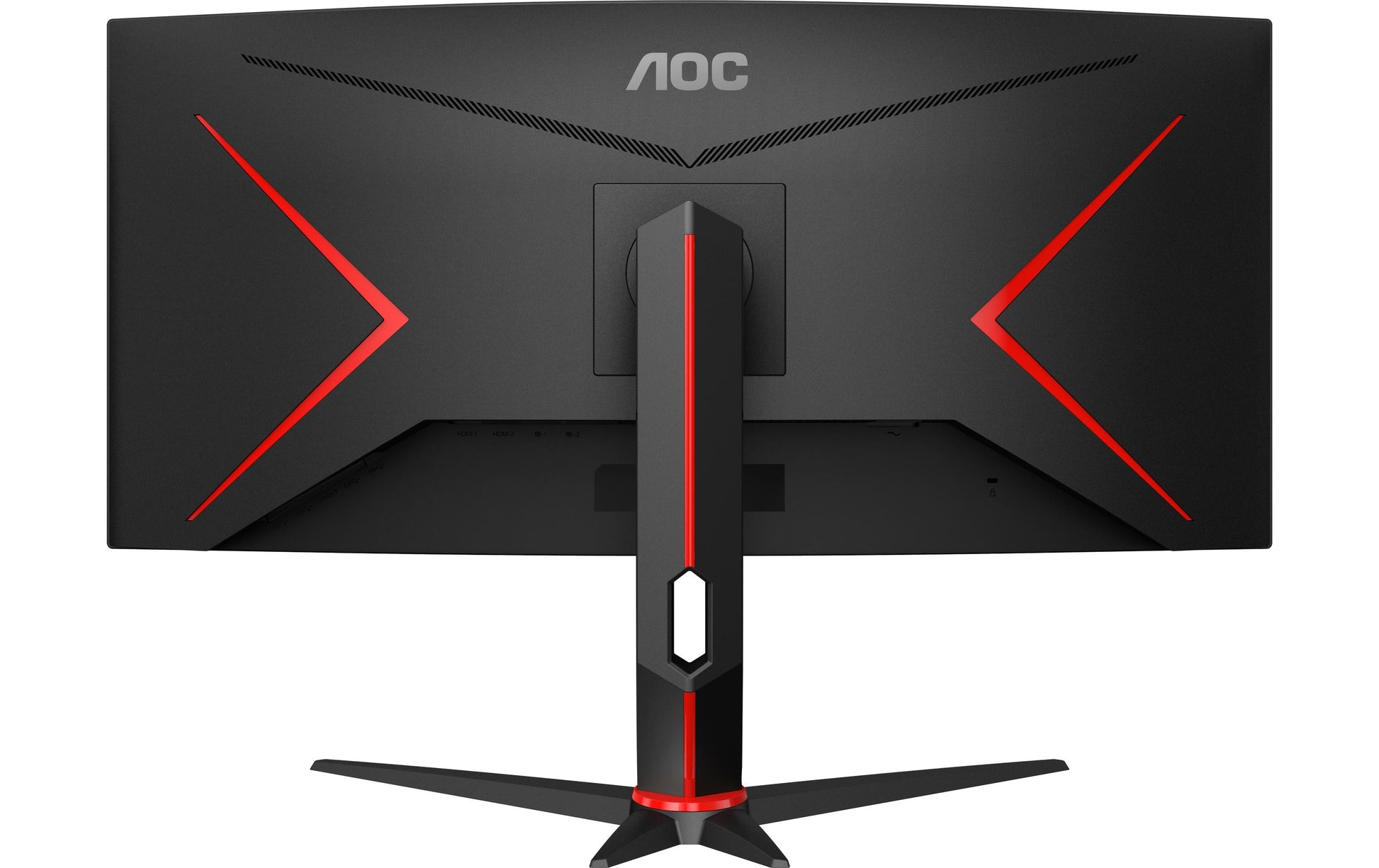 AOC CU34G2XP/BK – Monitor, 34" 3440 × 1440 (UWQHD), VA, 180 Hz, Gebogen, Adaptive Sync, VESA 100 × 100, Rot