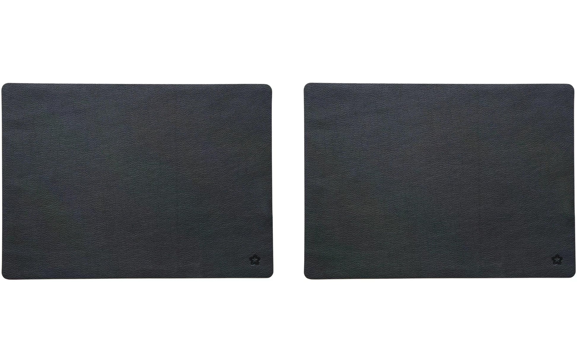Pichler Tischset – Kunstleder (PU), Anthrazit, 46 × 33 cm – 2er-Set