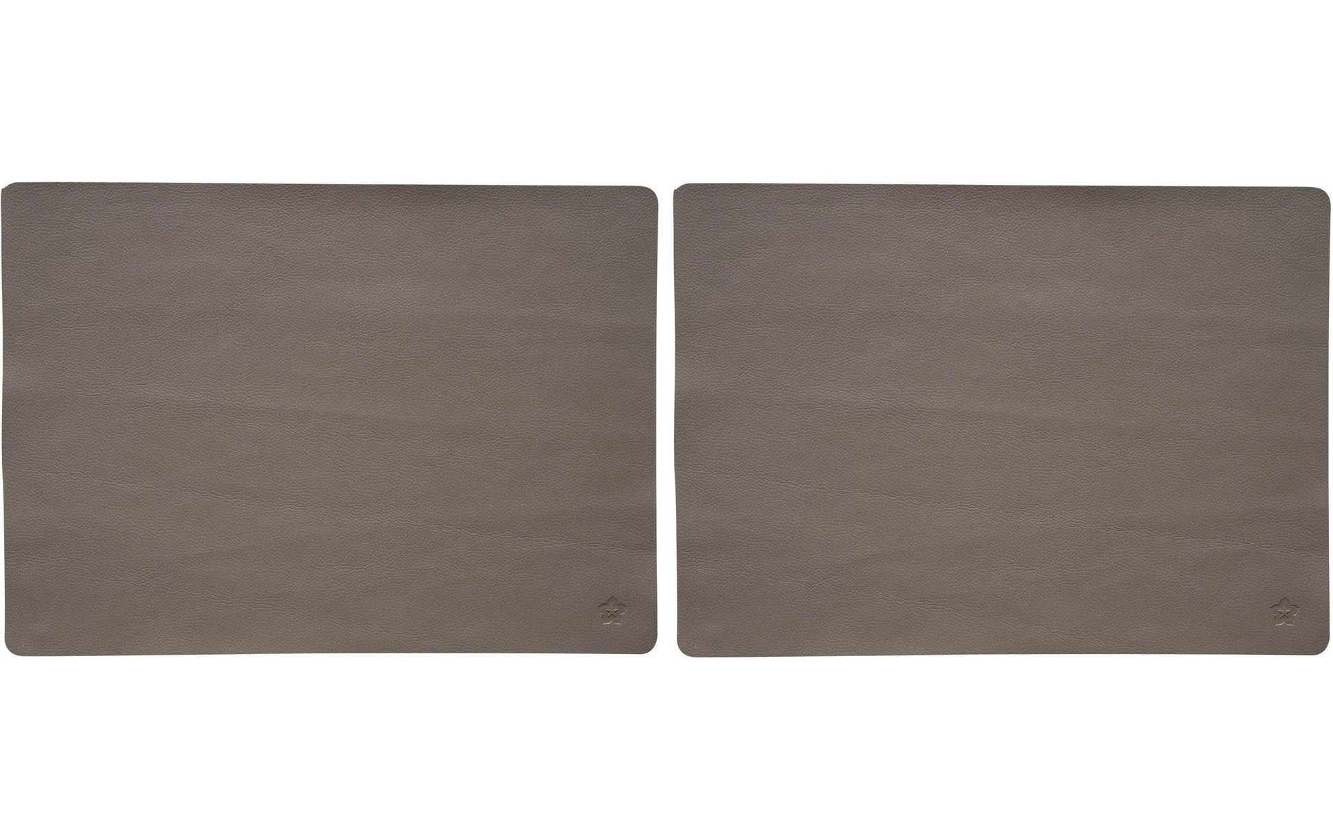Pichler Tischset Jazz – Kunstleder (PU), taupe, 46 × 33 cm – 2er-Set