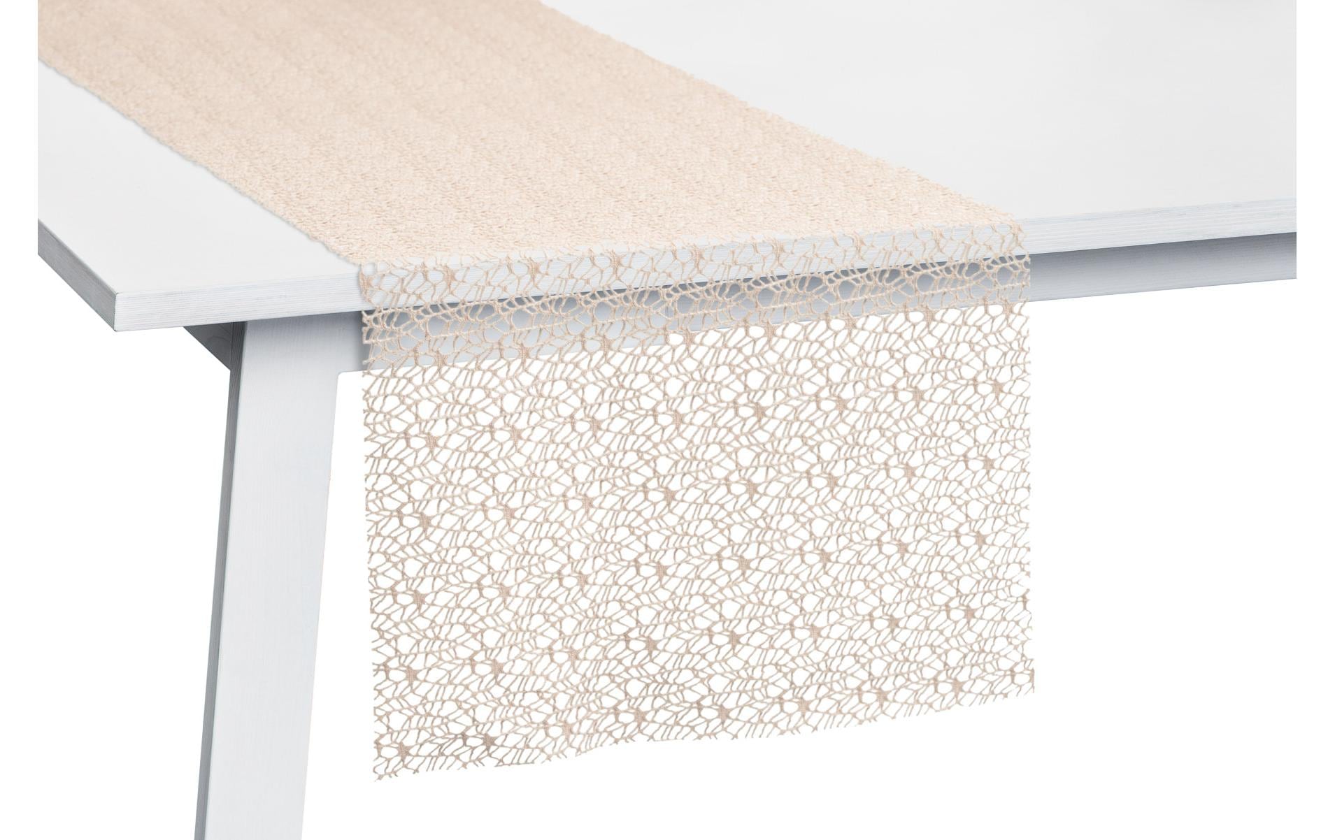 Pichler Tischläufer – 45×140 cm, Polyester, Sand