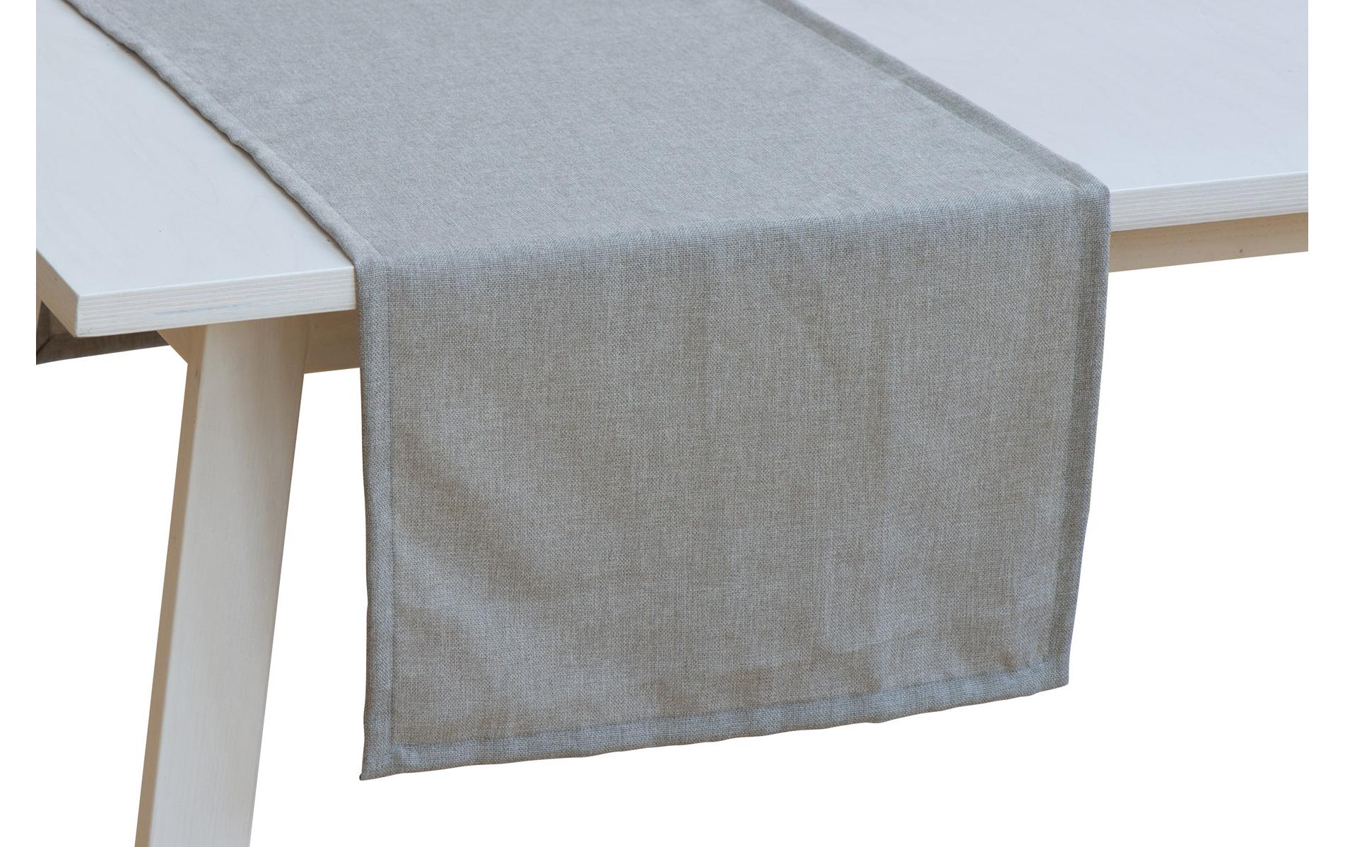 Pichler Tischläufer – 50×150 cm, Baumwolle, Grau