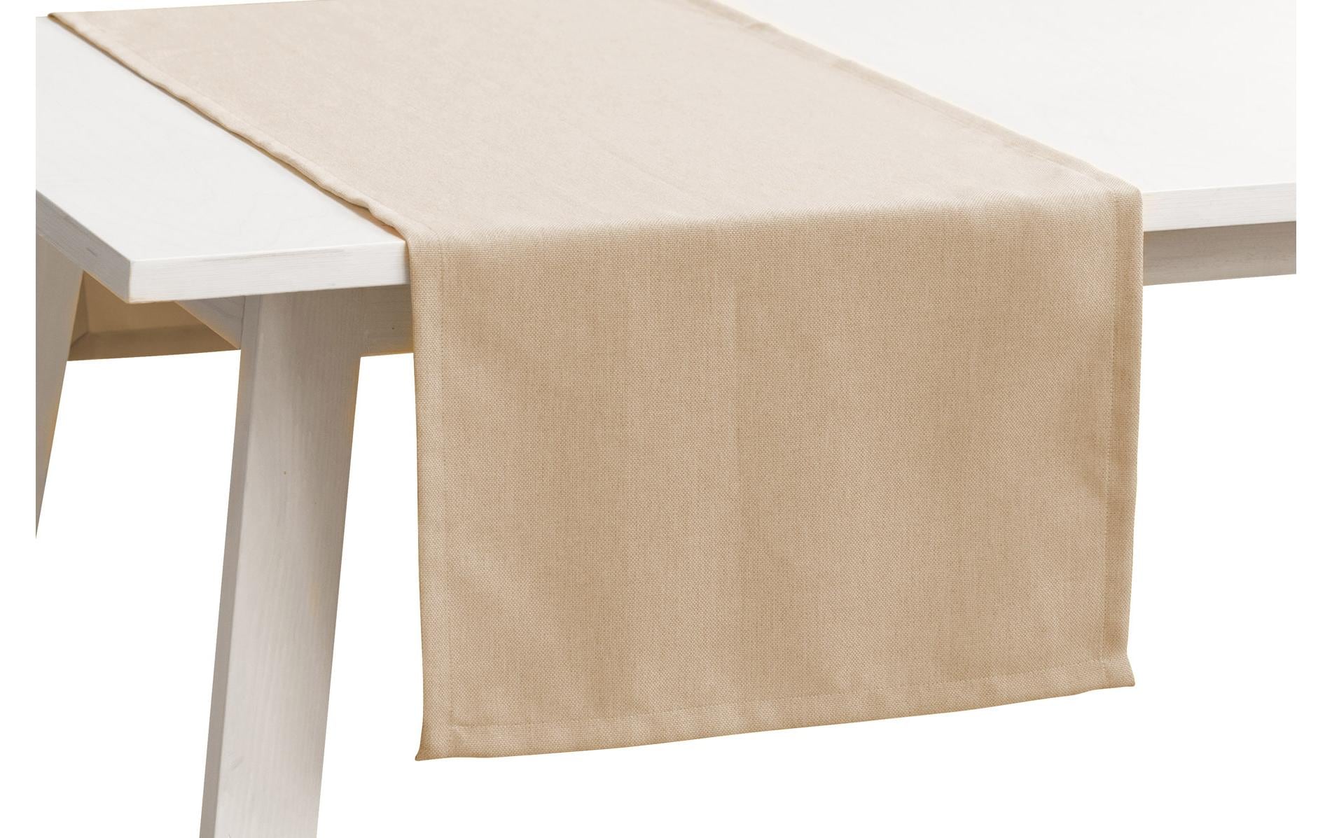 PICHLER Tischläufer – 50×150 cm, Baumwolle, Sand