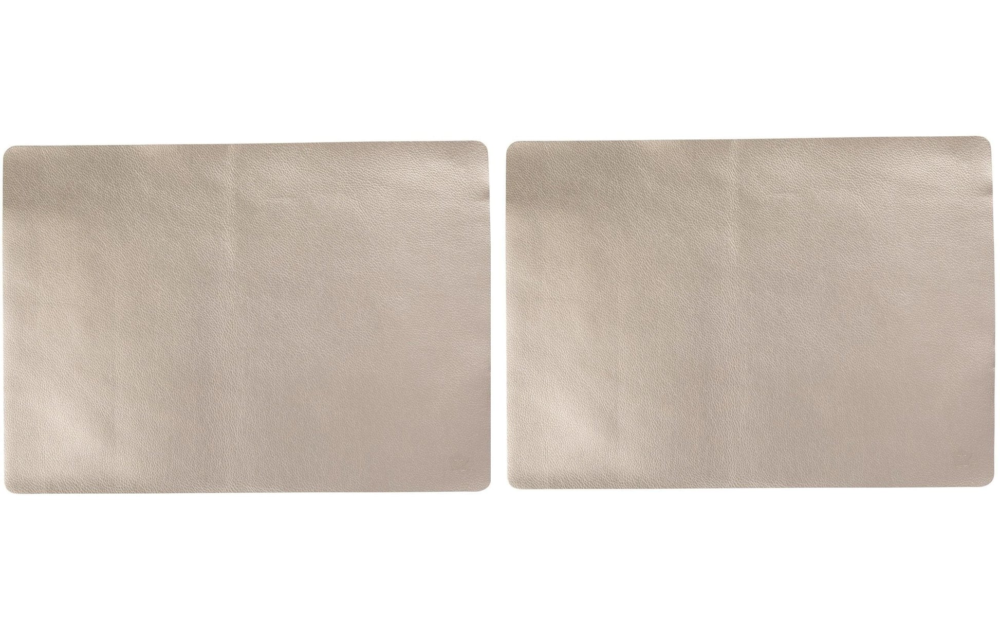 Pichler Tischset – Kunstleder (PU), Gold, 46 × 33 cm – 2er-Set