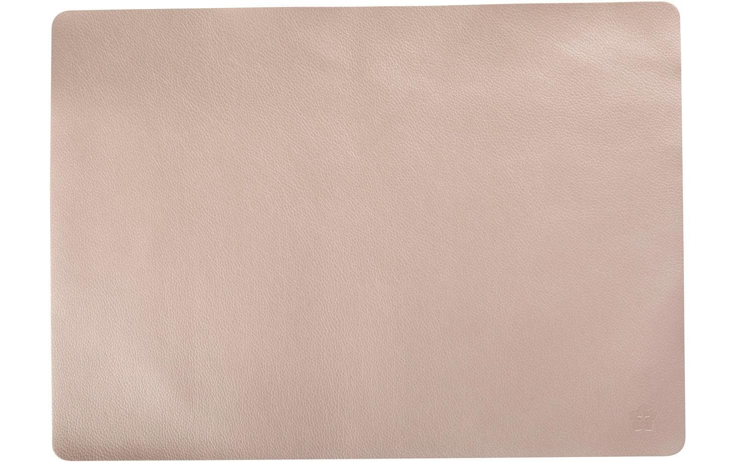 Pichler Tischset Pearl – Kunstleder (PU), Roségold, 46 × 33 cm – 2er-Set