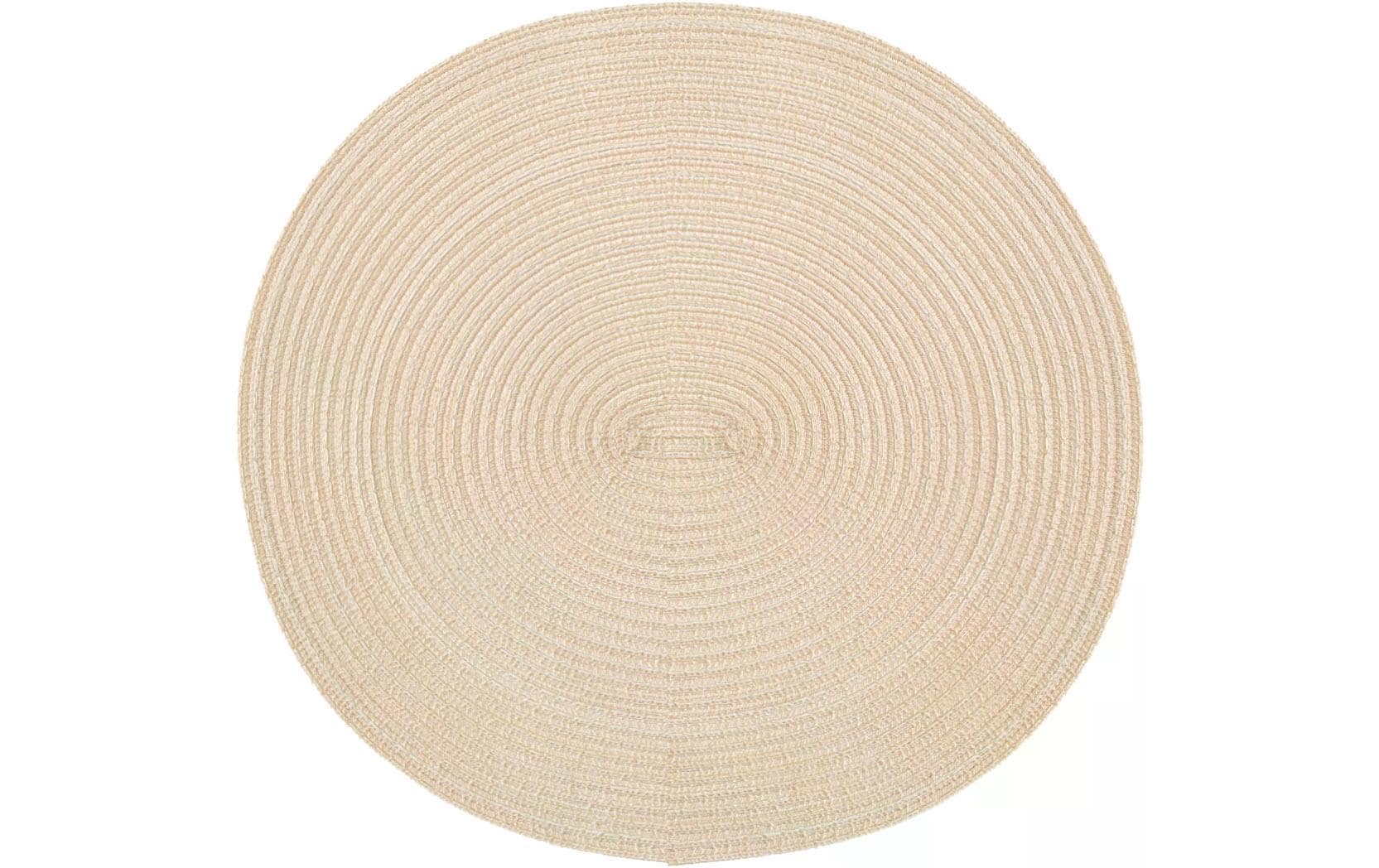 Pichler Tischset – rund, Polyester, Creme, Ø38 cm – 2er-Set