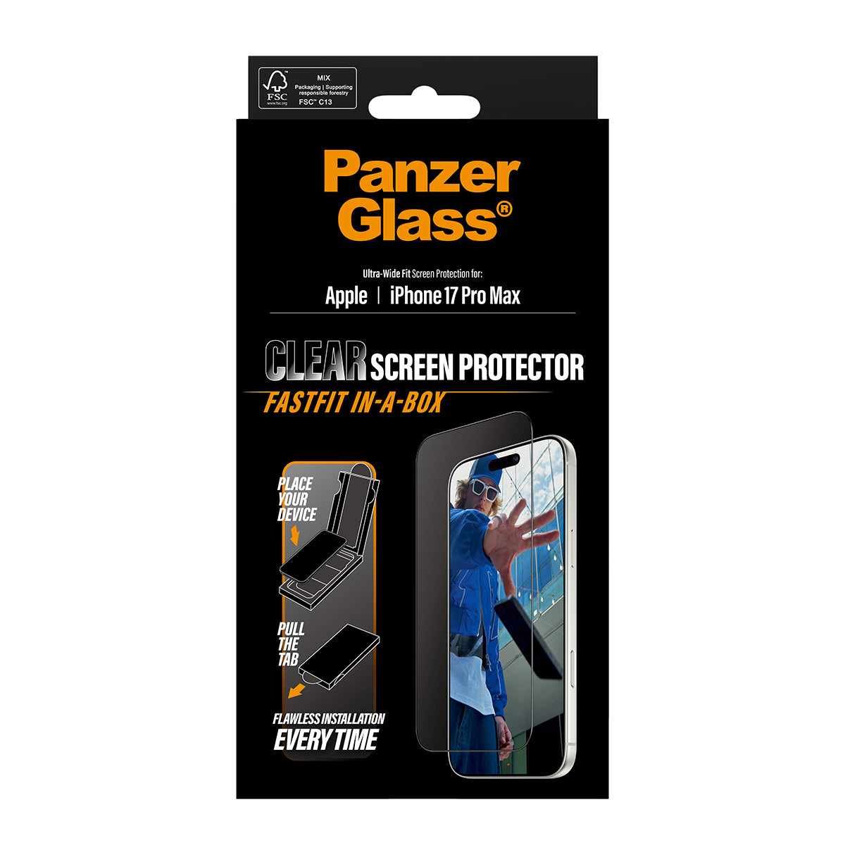 PanzerGlass Displayschutzfolie – für iPhone 17 Pro Max