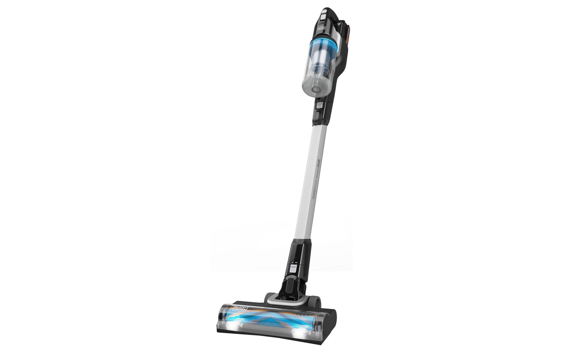 Black & Decker Akku-Stielsauger – BHFEB520D1, Schwarz/Transparent/Weiss, 2-in-1