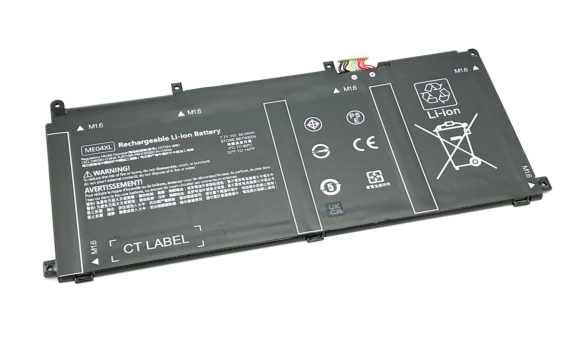 Vistaport Notebook-Akku – für HP Elite 1013 G3 / Elite X2 1013 G3 – 50 Wh, 7,7 V (4 Zellen) – Schwarz