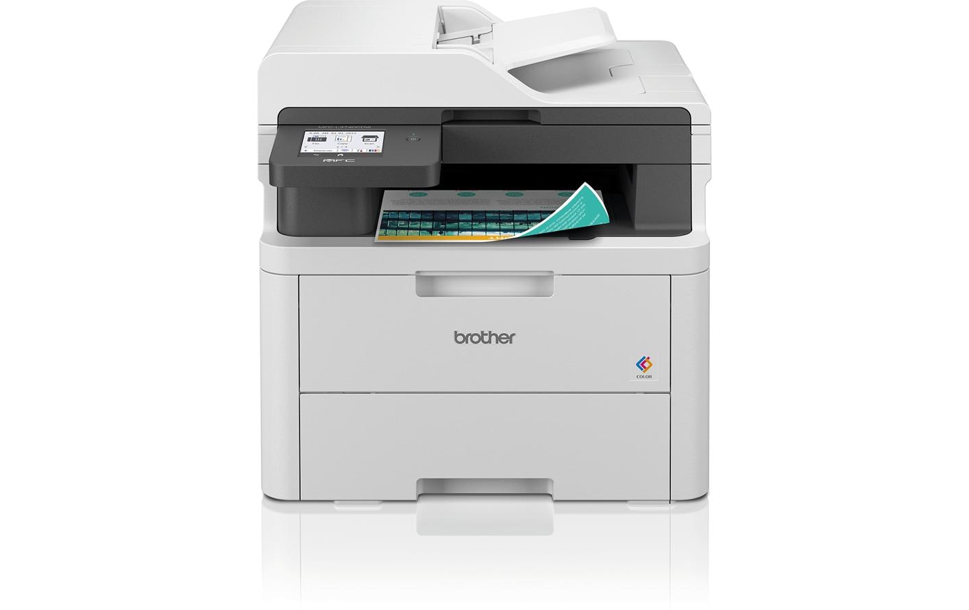 Brother MFC-L3740CDW – Farbiges Laser-MFP A4, 4-in-1 – USB/LAN/WLAN – Duplex, ADF – 18 Seiten/Min S/W, 18 Seiten/Min Farbe