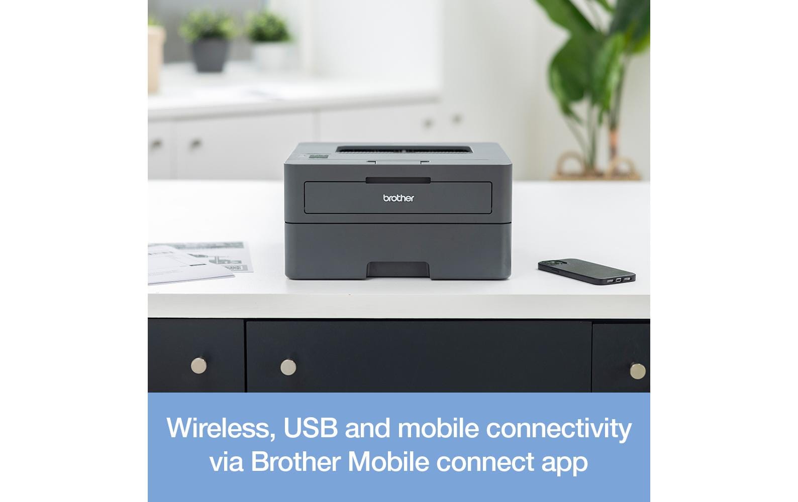 Brother HL-L2445DW – Schwarz-Weiss, A4, Duplex, WLAN, LAN, USB, 32 Seiten pro Minute
