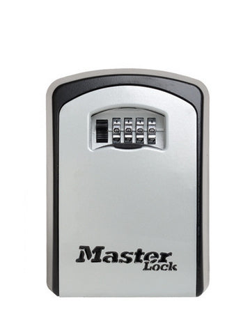 Master Lock Schlüsselsafe 5403EURD – Elektronikschloss – 105 × 51 × 146 mm – Wasserfest – Schwarz