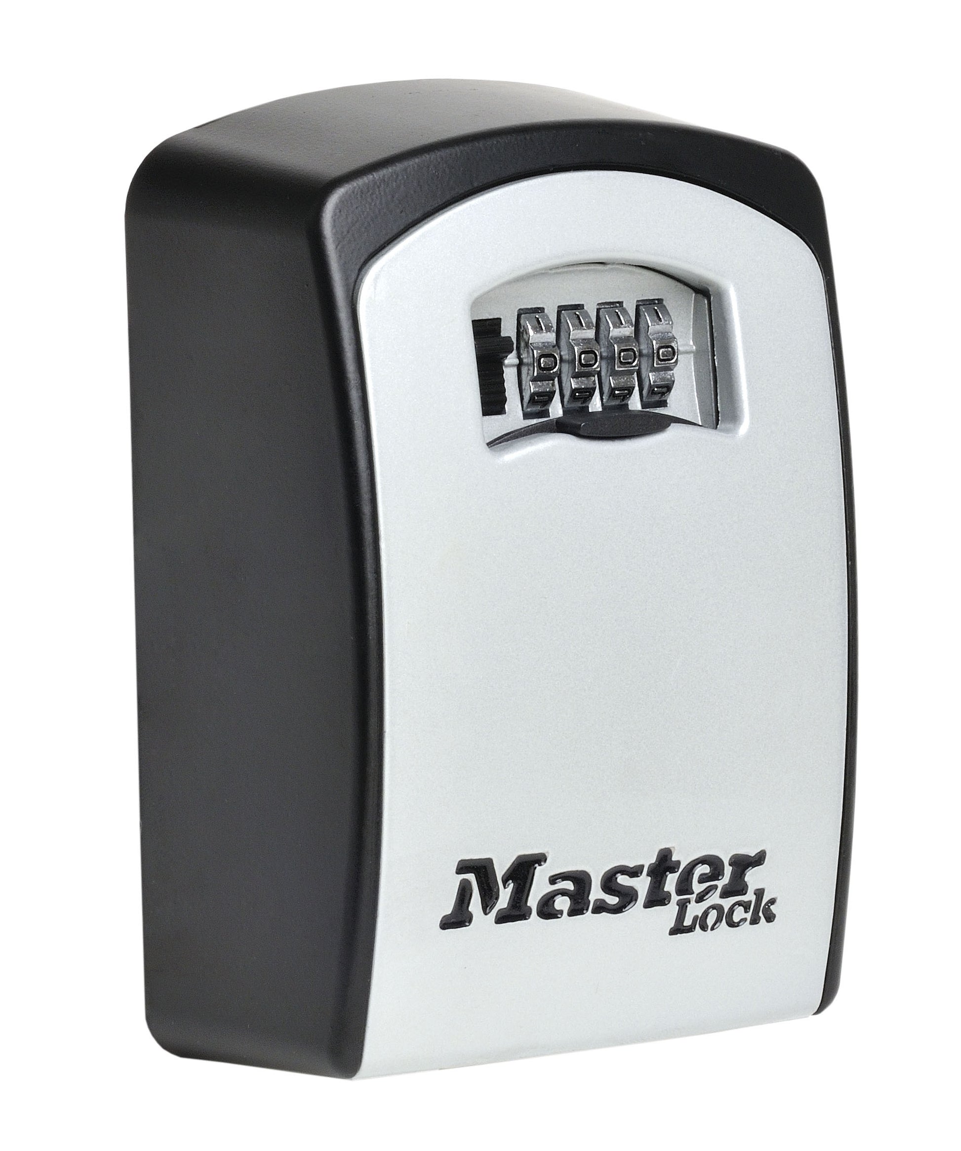 Master Lock Schlüsselsafe 5403EURD – Elektronikschloss – 105 × 51 × 146 mm – Wasserfest – Schwarz