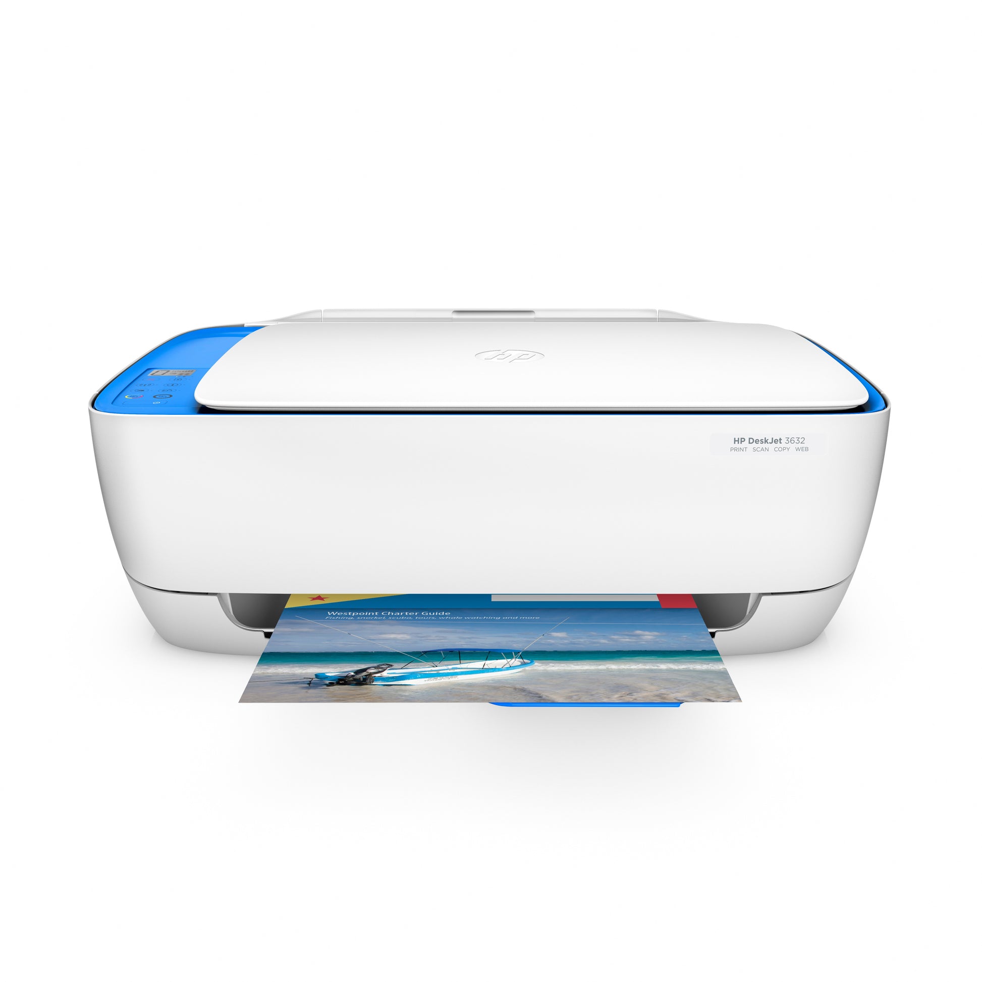 HP DeskJet 3632 – Farbtintenstrahl-Multifunktionsdrucker, A4, 3-in-1, WLAN, AirPrint