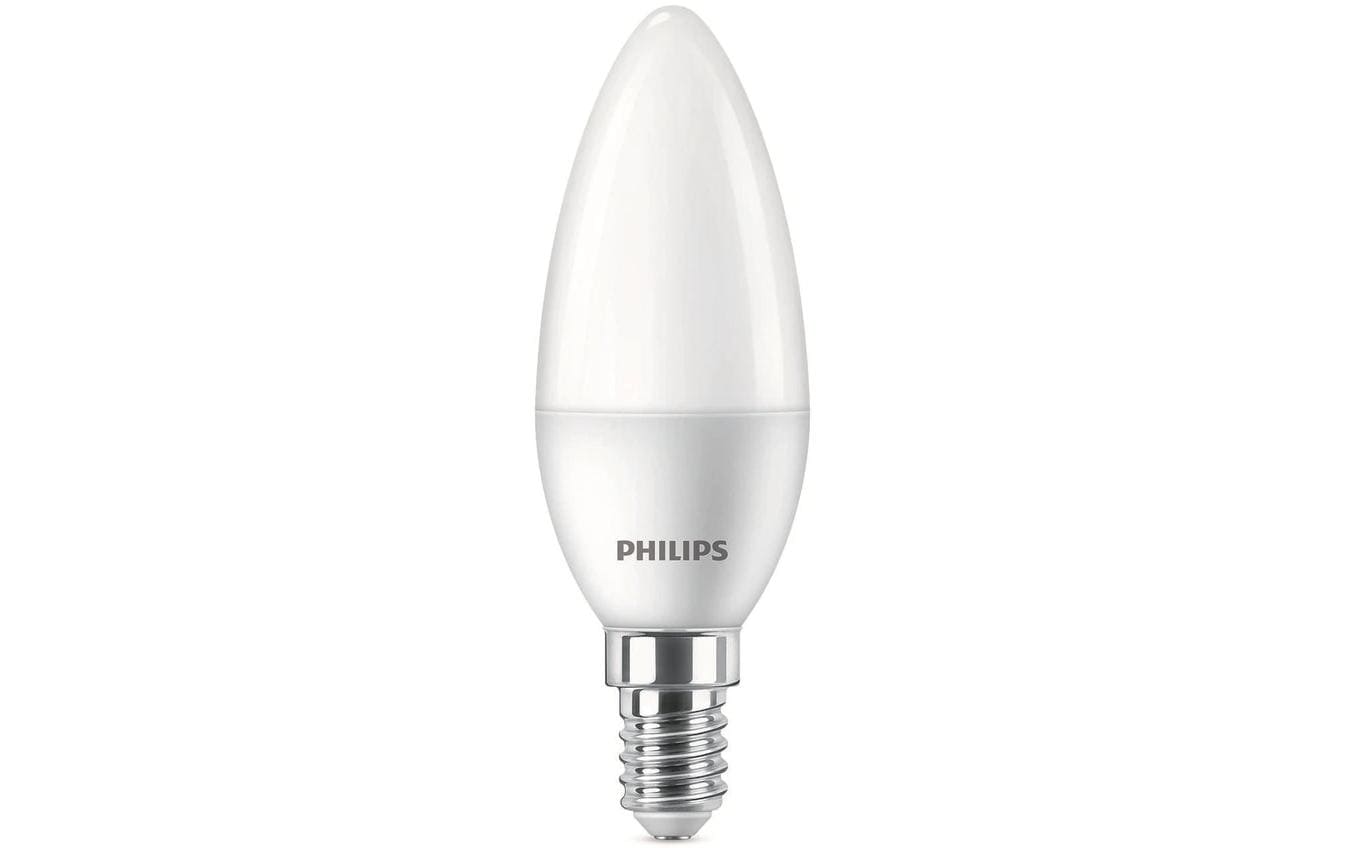 Philips by Signify Philips LED-Leuchtmittel E14 B35 Kerze – 470 lm, 4,9 W, Warmweiss 2700 K – 6 Stk.