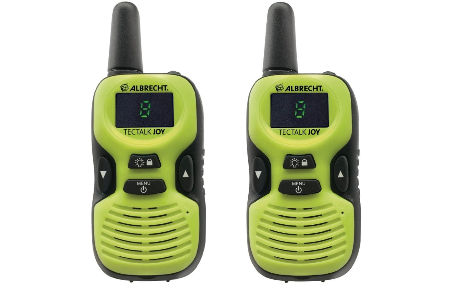 Albrecht Tectalk Joy – Funkgerät Set (2 Stück), 8 Kanäle, Reichweite bis 500 m, Micro-USB, AAA