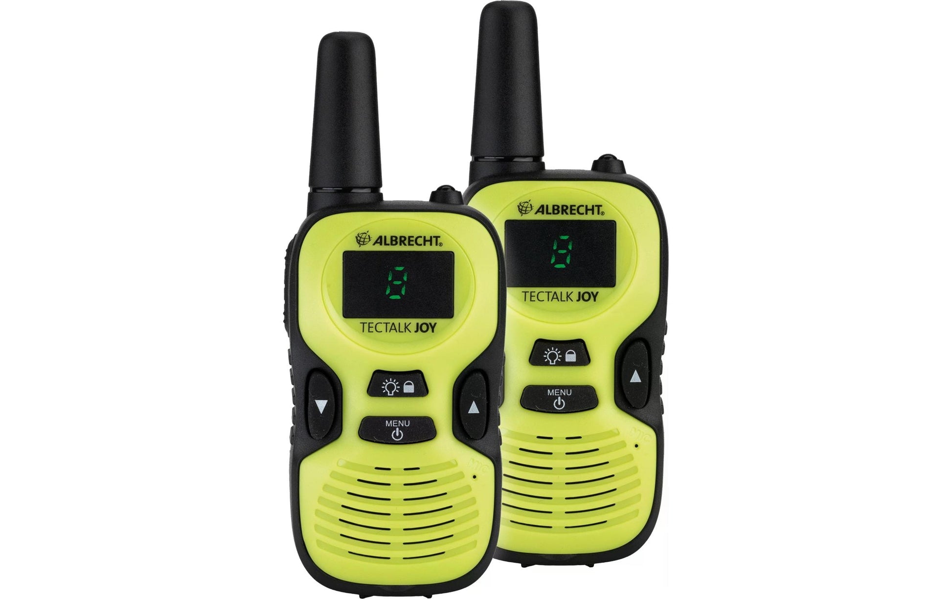 Albrecht Tectalk Joy – Funkgerät Set (2 Stück), 8 Kanäle, Reichweite bis 500 m, Micro-USB, AAA